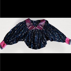 Free people small hi low style swing blouse.